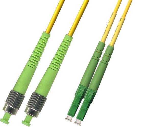 P-SM9-D2Y-FCA-LCA-xx Fiberworks AS  Snor SM DPX FC/APCR-LC/APC xx m 9/OS2 G.657.A2 2x &#248;2mm Gul